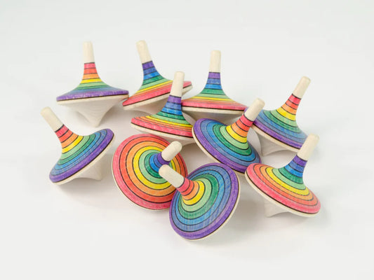 Mader Large Rallye Spinning Top Rainbow