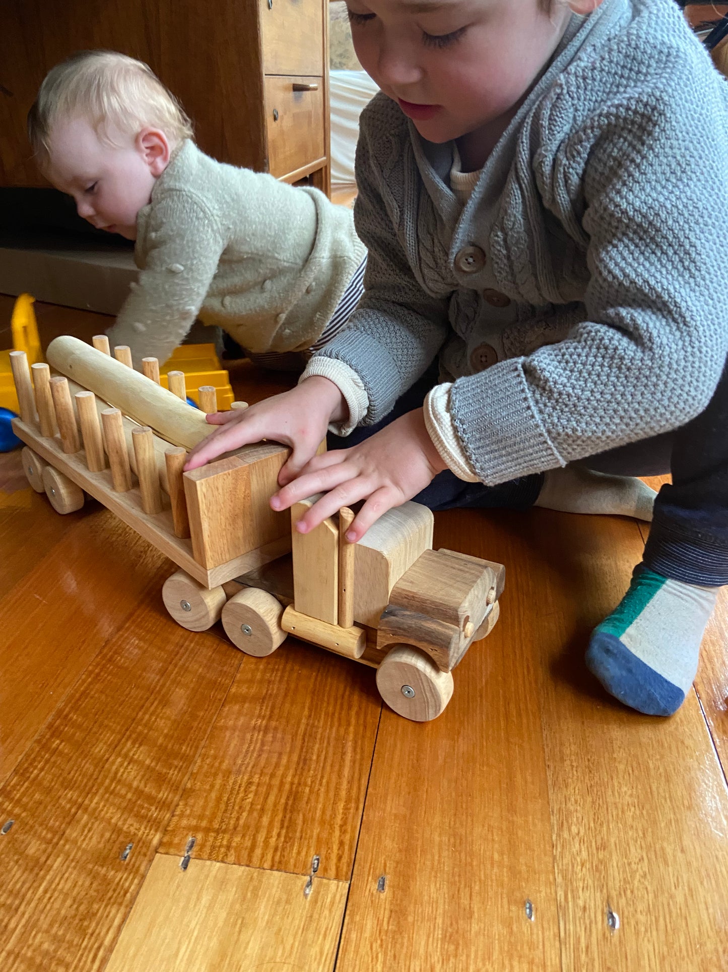 Wooden Log Truck