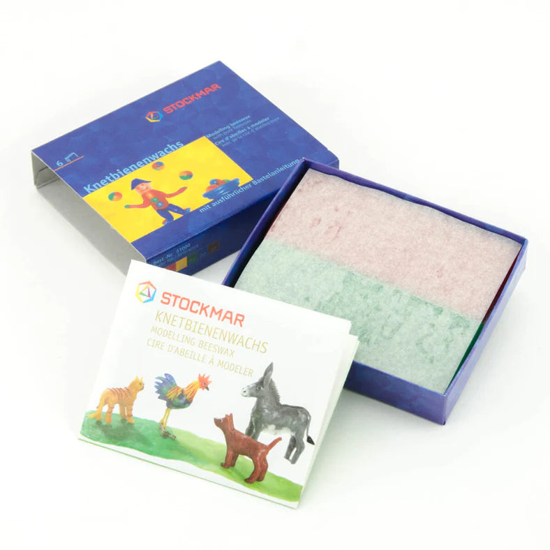 Stockmar Modelling Beeswax 6 Assorted Colours