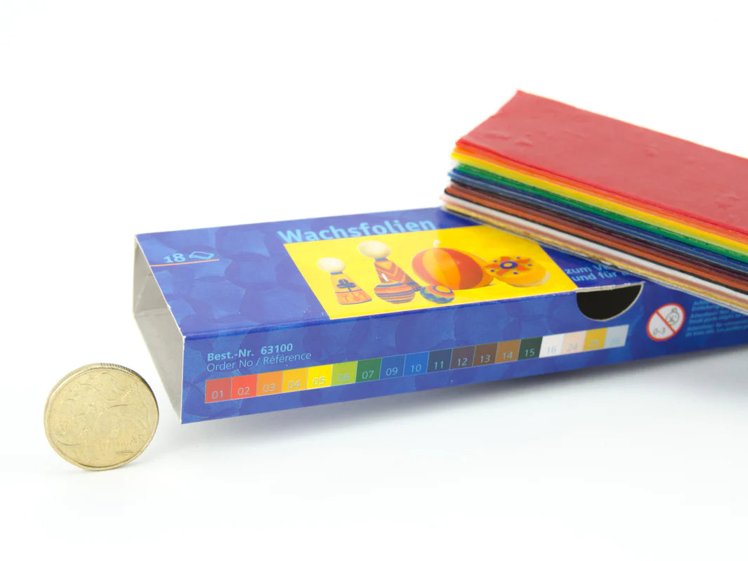 Stockmar Decorating Wax Sheets Assorted Colours
