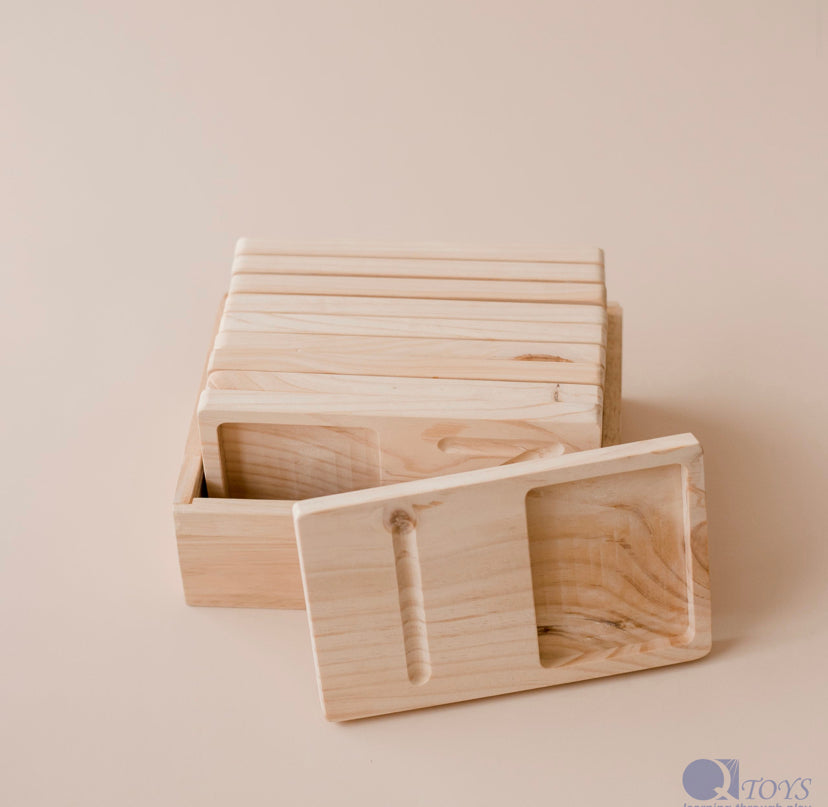 Large Wooden Counting Trays