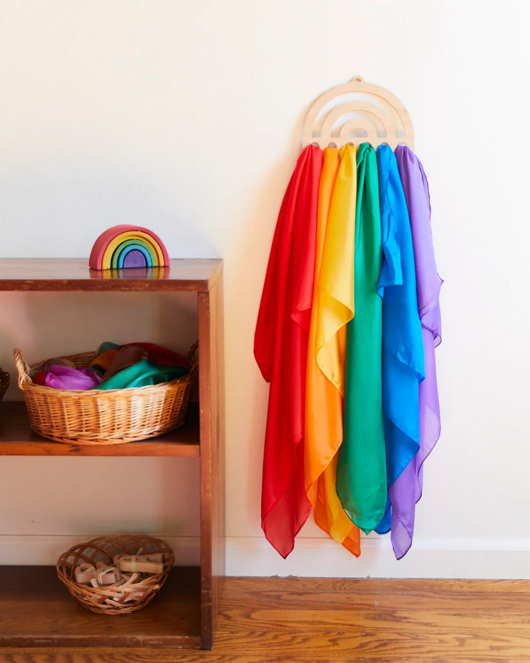 Rainbow Playsilk Display