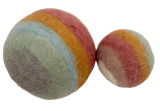 13cm Large Pastel Rainbow Felt Ball