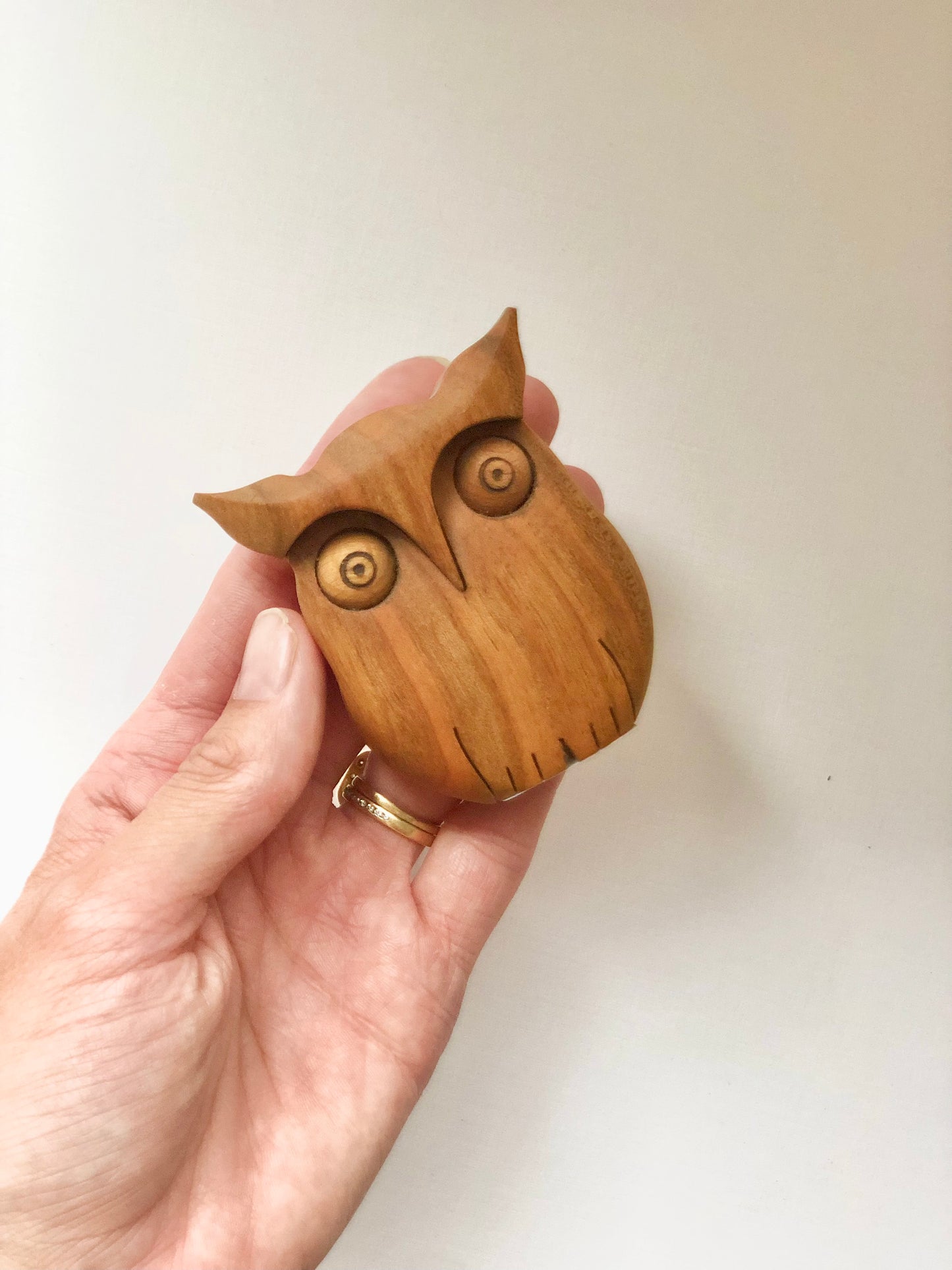 Wooden Owl 6.5cm