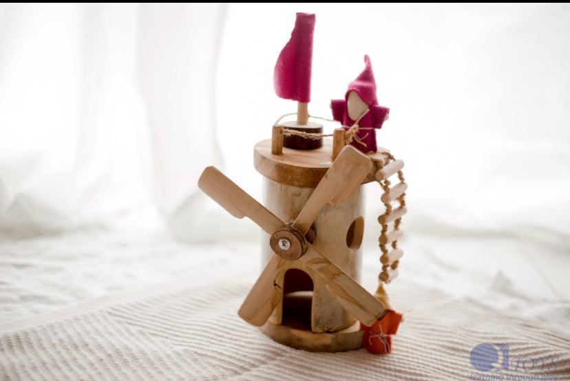 Wooden windmill