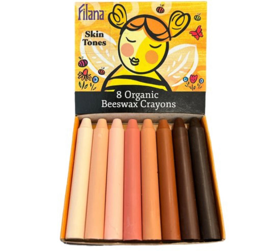 Filana Beeswax Crayons Skin Tones 8 Sticks
