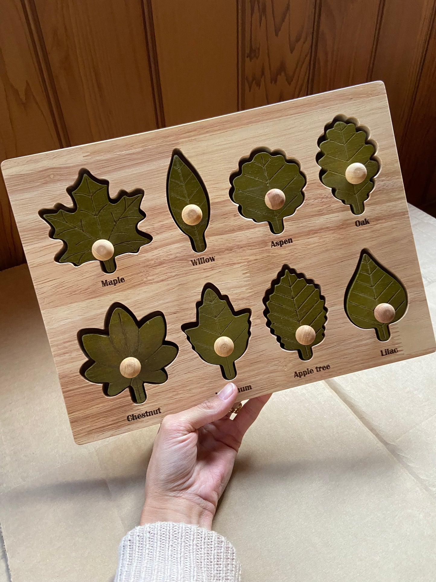 Wooden Leaf Puzzle
