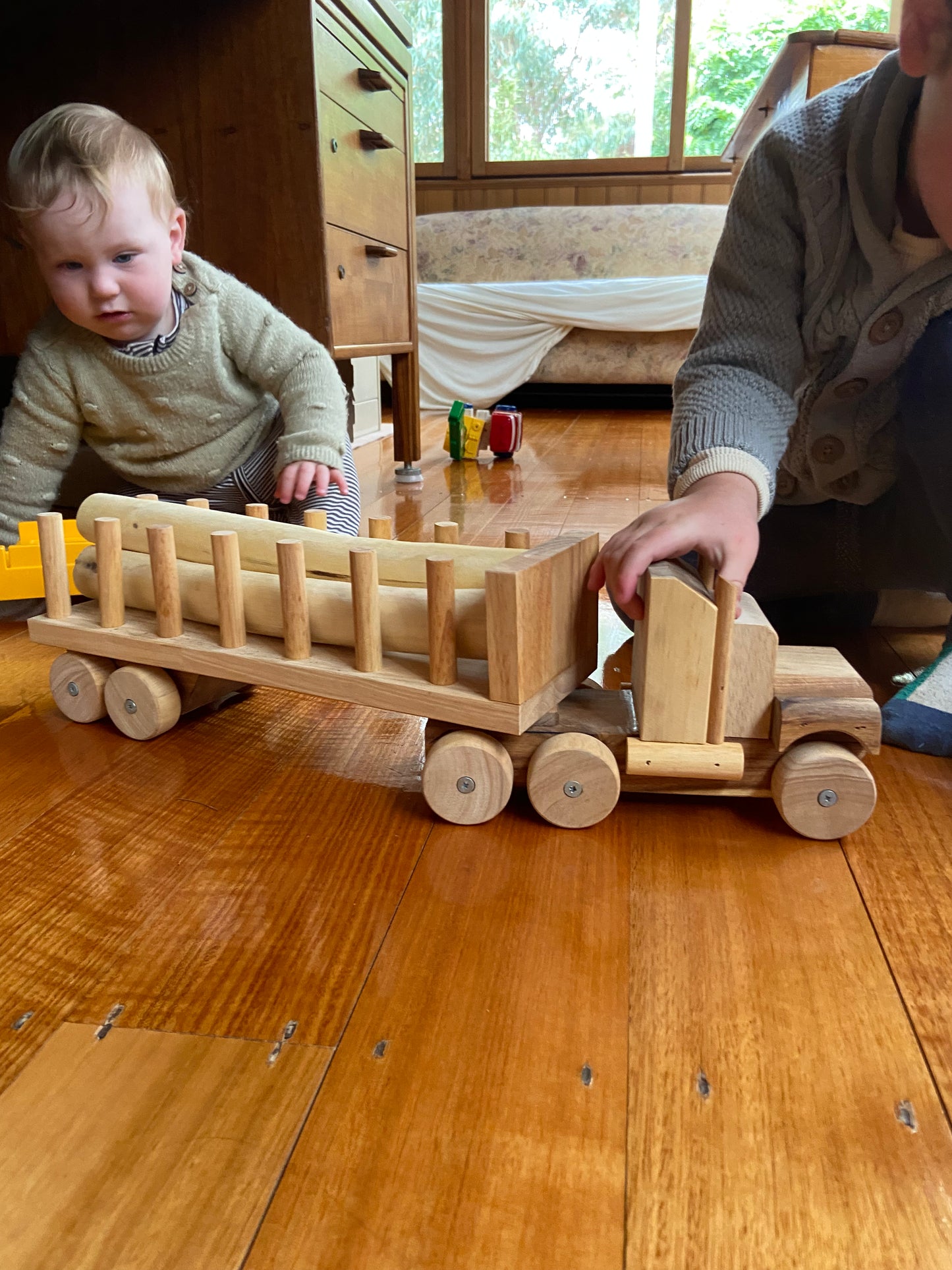 Wooden Log Truck