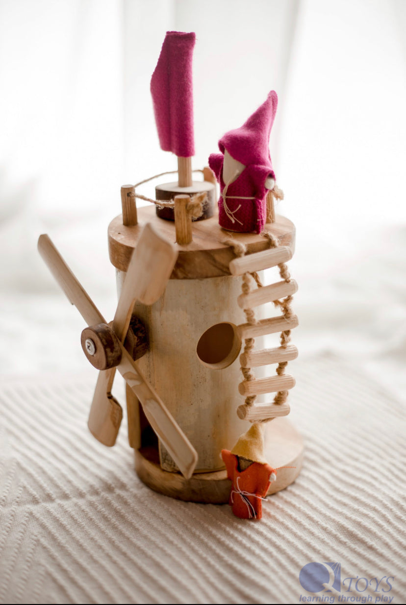 Wooden windmill