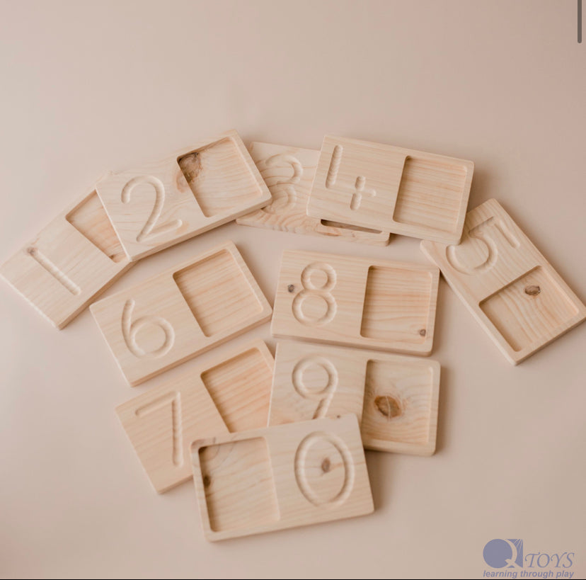 Large Wooden Counting Trays