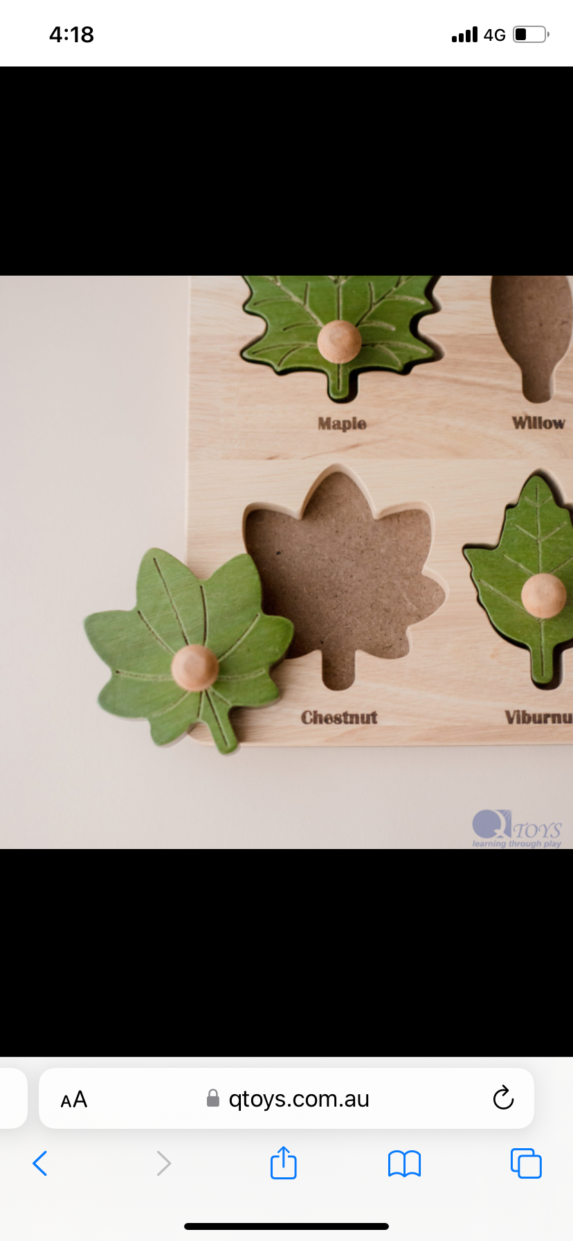 Wooden Leaf Puzzle