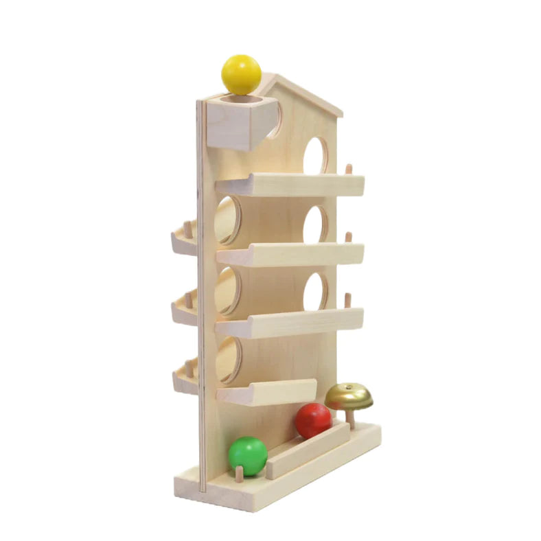 Grunspecht Marble Run House with Bell