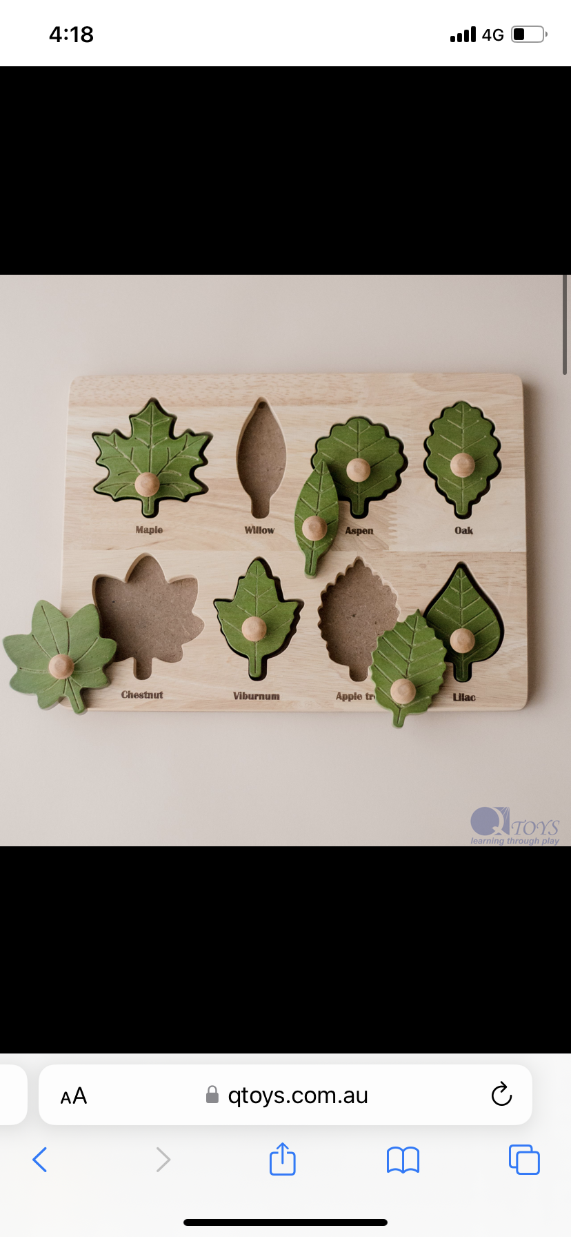 Wooden Leaf Puzzle
