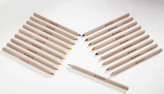 Stockmar Coloured Pencils Triangular in Tin 18