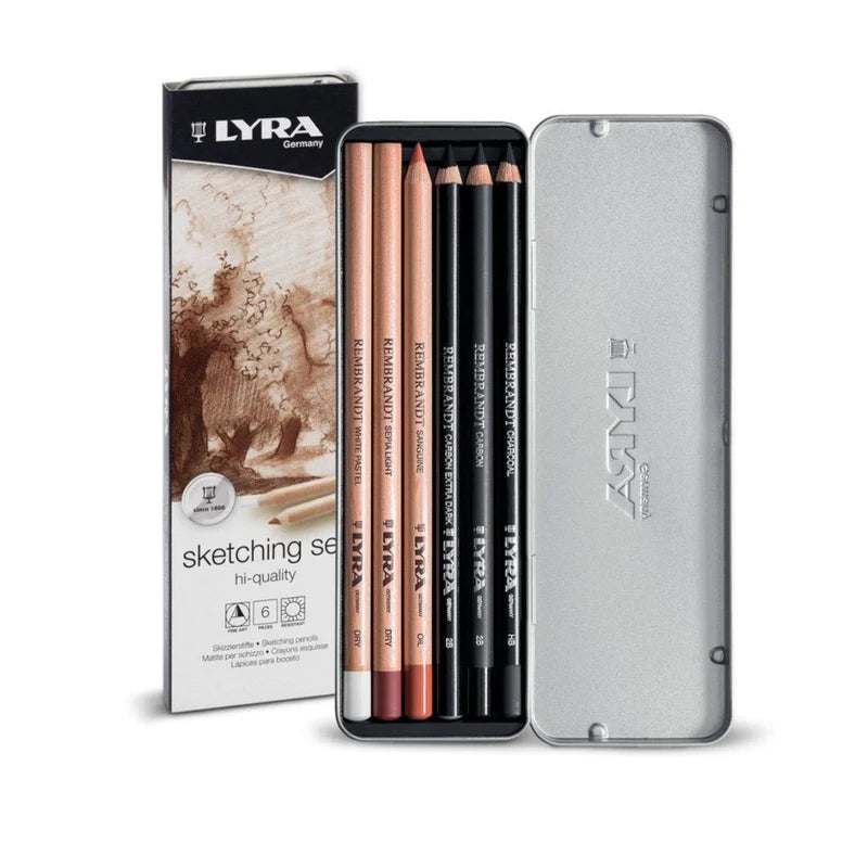 LYRA Rembrandt Sketching Set - 6 Pcs in Tin