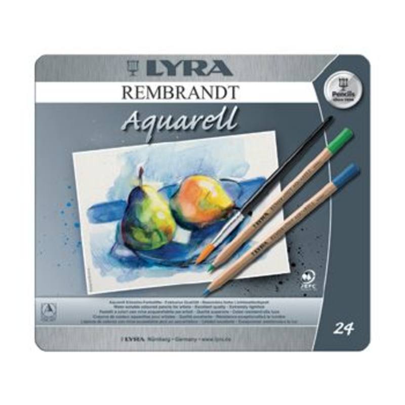 Lyra Rembrandt Aquarelle Watercolour Pencil Tin 36 Assorted