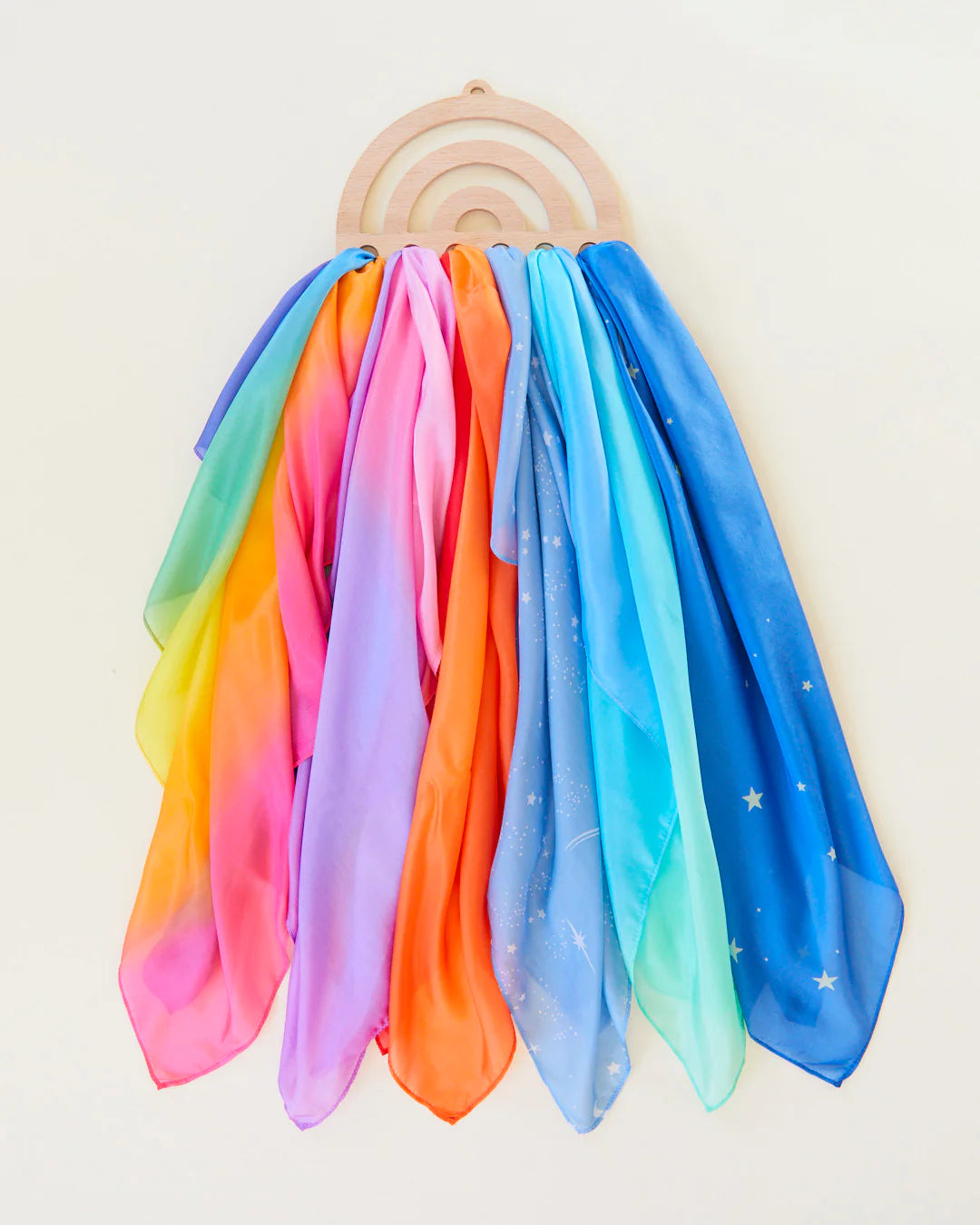 Rainbow Playsilk Display