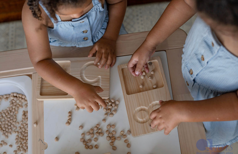 Large Wooden Counting Trays