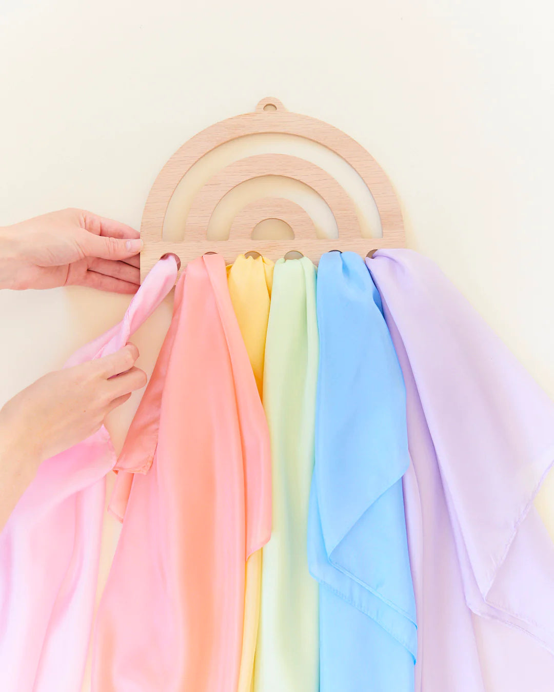 Rainbow Playsilk Display