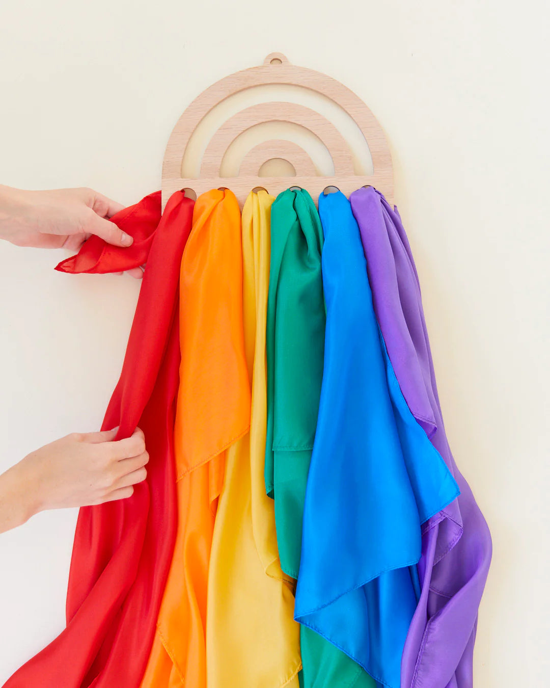 Rainbow Playsilk Display