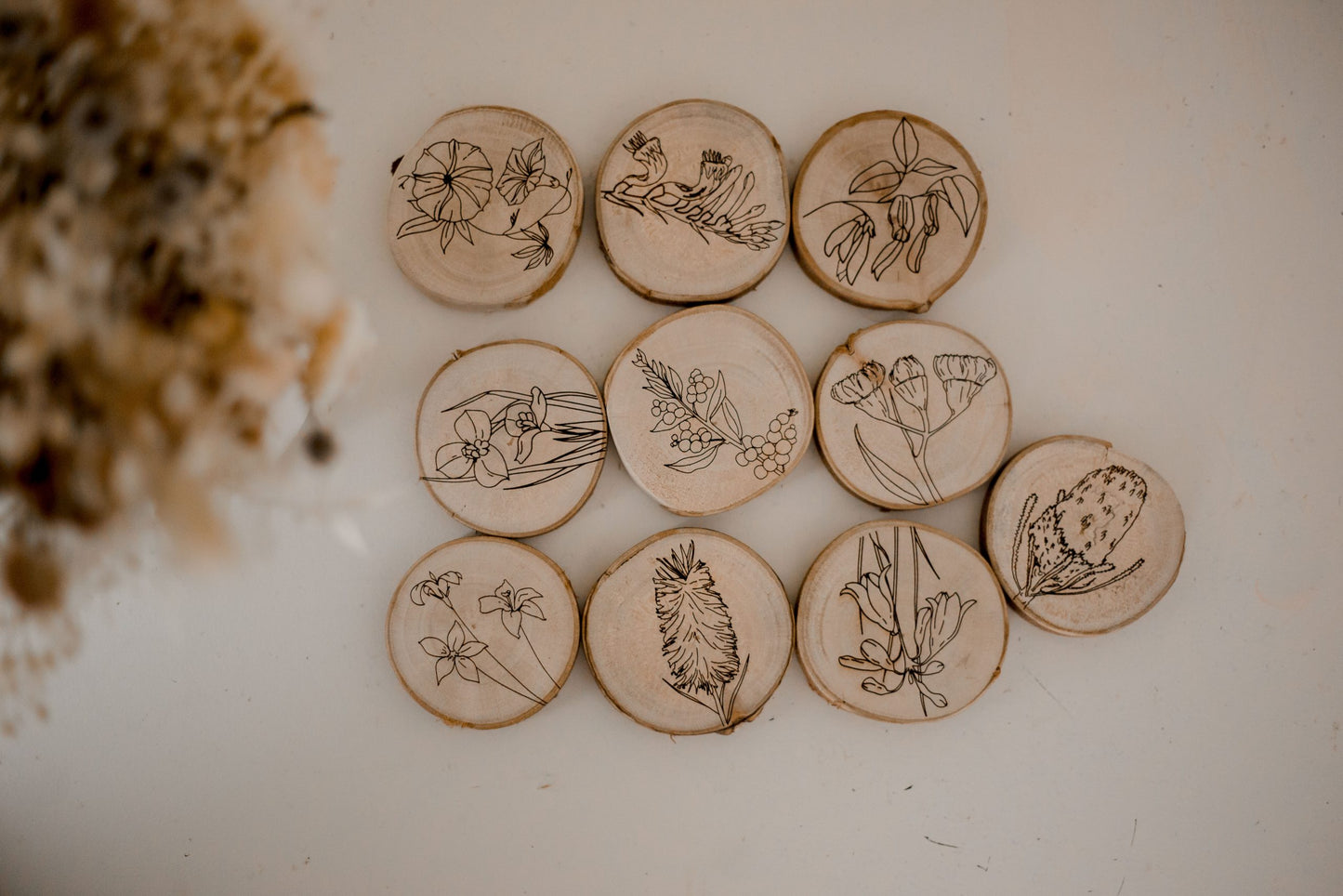 Australian Flora Tiles 10 Set
