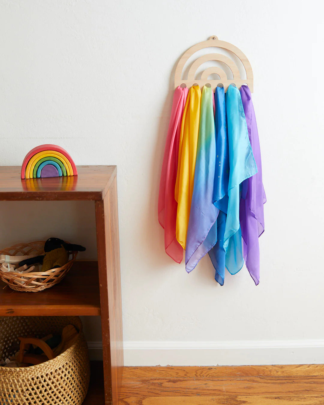 Rainbow Playsilk Display