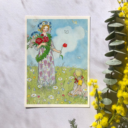 Elsa Beskow Postcard 6x4