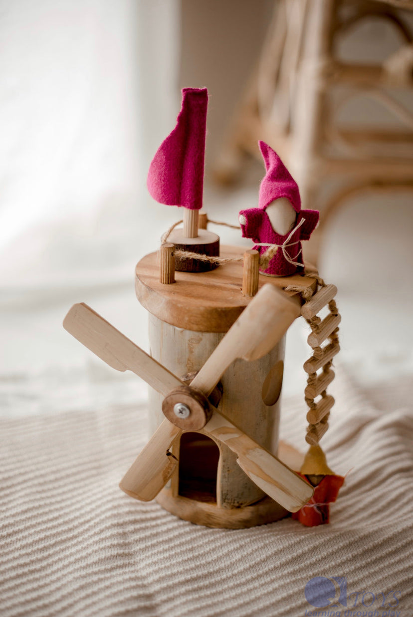 Wooden windmill